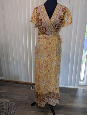 Zesica Boho Floral Wrap Dress